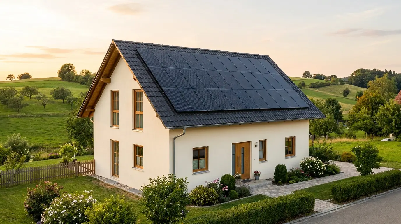 Einfamilienhaus in Baden-Württemberg mit PV-Anlage von PVfix24
